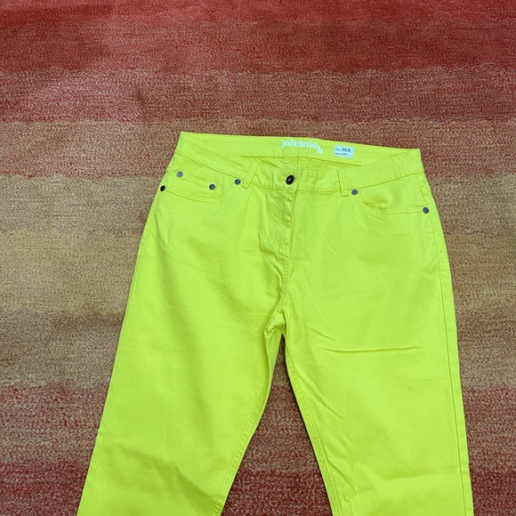 Johnnie B by Boden Skinny Jeans Mid-Rise  92117 Mustard Yellow - Picture 2 of 4